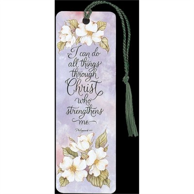 Bookmark I Can Do All Things Through Christ Tassel Pack of 12 - 603799160315 - BKM-1013 Bookmark I Can Do All Things Through Christ Tassel Pack of 12 - 603799160315 - BKM-1013