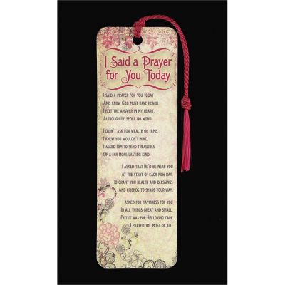 Bookmark Tassel I Said A Prayer For You Today Pack of 12 - 603799298308 - BKM-1536