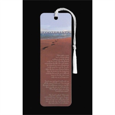 Laminated Bookmark Tassel Footprints (Pack of 12) - 603799299978 - BKM-1546