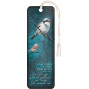 12pk -Bookmark Tassel Blue His Eye Is On The Sparrow Pack of 12