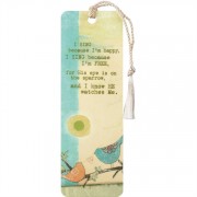 12pk -Bookmark Tassel His Eye Is On Sparrow Pack of 12