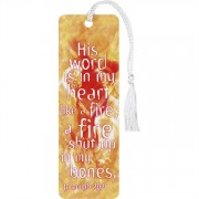 12pk -Bookmark Tassel His Word Is In My Heart Pack of 12