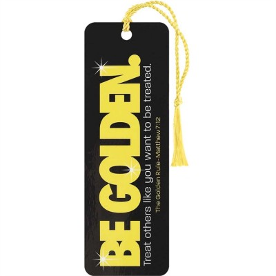 Bookmark Tassel Be Golden Matthew 7:12 Pack of 12 - 603799530415 - BKM-1781 Bookmark Tassel Be Golden Matthew 7:12 Pack of 12 - 603799530415 - BKM-1781