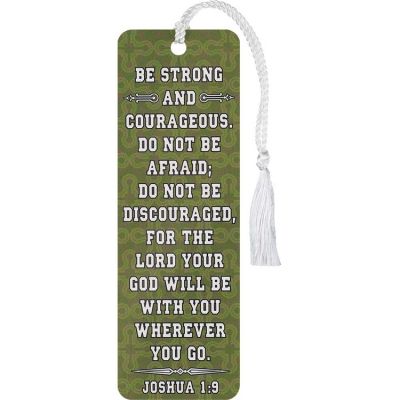Bookmark Tassel Be Strong And Courageous Pack of 12 - 603799530712 - BKM-1786