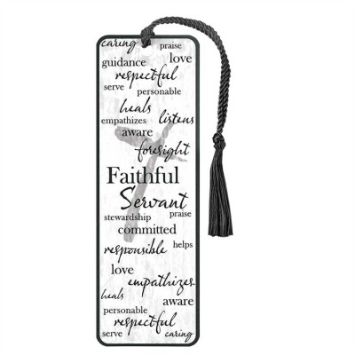 Bookmark Tassel Faithful Servant (Pack of 12) - 603799579261 - BKM-1801