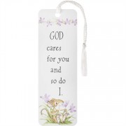12pk -Bookmark Tassel God Cares For You Pack of 12