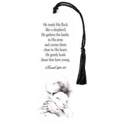Bookmark Tassel Jesus And The Lamb (Pack of 12) - 603799592451 - BKM-1943