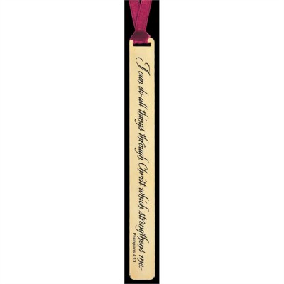Bookmark 24k 6 Inch Do All Things Through Christ Pack of 6 - 603799323468 - BKM-2089 Bookmark 24k 6 Inch Do All Things Through Christ Pack of 6 - 603799323468 - BKM-2089