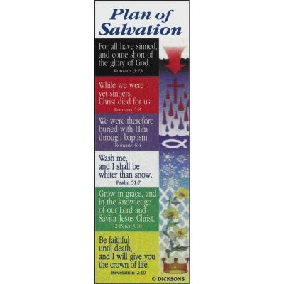 Bookmark Plan of Salvation Pack of 6 - 603799167871 - BKM-3008