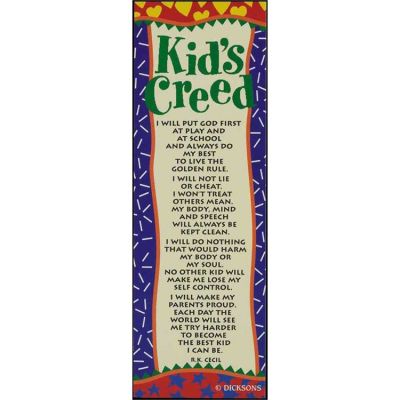 Bookmark Kid s Creed Live By Golden Rule Pack of 6 - 603799169103 - BKM-3067