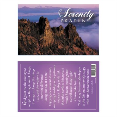 Bookmark Pocket Serenity Prayer Pack of 24 - 603799056670 - BKM-3540