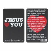Bookmark Pocket Jesus Loves You But I'm His Favorite 24pk