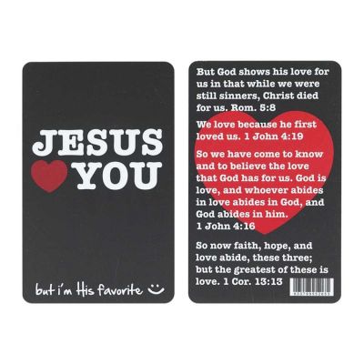 Bookmark Pocket Jesus Loves You But I m His Favorite 24pk - 603799552653 - BKM-3554
