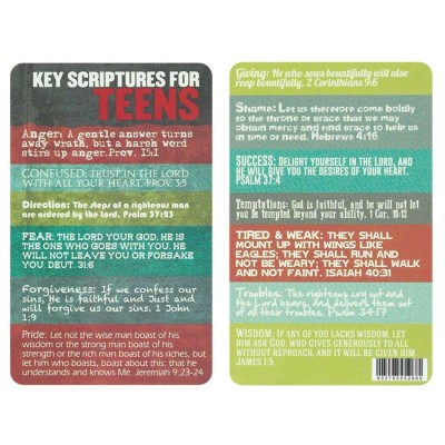Bookmark Pocket Key Scripture For Teens Pack of 24 - 603799552660 - BKM-3555 Bookmark Pocket Key Scripture For Teens Pack of 24 - 603799552660 - BKM-3555