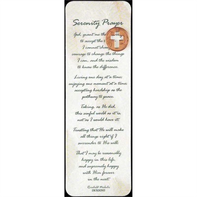 Bookmark Serenity Prayer Pack of 15 - 603799172295 - BKM-373 Bookmark Serenity Prayer Pack of 15 - 603799172295 - BKM-373