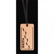 12pk -Bookmark Copper Faith Footprints, 2 Corinthians 5:7 Pack of 12