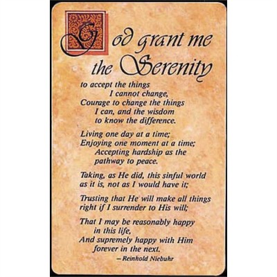 Bookmark Serenity Prayer Pocket card Pack of 12 - 603799163514 - BKM-501 Bookmark Serenity Prayer Pocket card Pack of 12 - 603799163514 - BKM-501