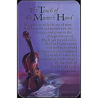 Bookmark Touch of Master s Hand Pocket card Pack of 12 - 603799167710 - BKM-565