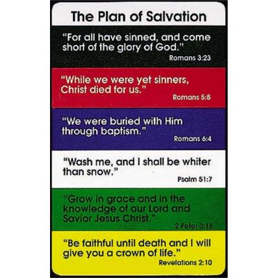 Bookmark Plan of Salvation Pocket card Pack of 12 - 603799164412 - BKM-597