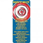 12pk -Bookmark Paper Don't Quit Get Up Again Pack of 12