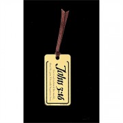 12pk -Bookmark 18k Brass John 3:16 (Pack of 12)