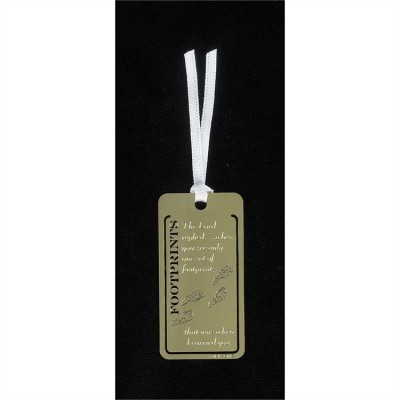 Bookmark Brass Plated Footprints Pack of 12 - 603799322614 - BKM-790 Bookmark Brass Plated Footprints Pack of 12 - 603799322614 - BKM-790