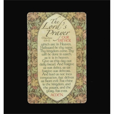 Bookmark Pocket Card The Lords Prayer Matt. 6:9-13 (Pack of 12) - 603799279765 - BKM-9510