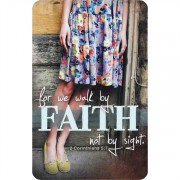 12pk -Bookmark Pocket Card For We Walk By Faith Pack of 12