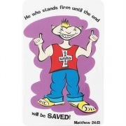 Bookmark Pocket Card He Who Stands Firm Matthew 24:13 12pk