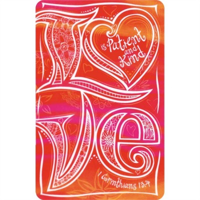 Bookmark Pocket Card Love Pack of 12 - 603799498418 - BKM-9744 Bookmark Pocket Card Love Pack of 12 - 603799498418 - BKM-9744