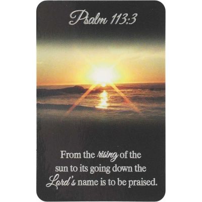 Bookmark Pocket Card For The Rising of The Sun, Pack of 12 - 603799547529 - BKM-9877