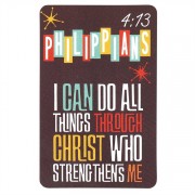 12pk -Bookmark Pocket Card Philippians 4:13 (Pack of 12)