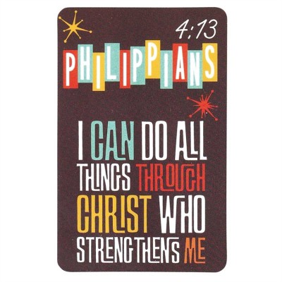 Bookmark Pocket Card Philippians 4:13 (Pack of 12) - 603799579377 - BKM-9921 Bookmark Pocket Card Philippians 4:13 (Pack of 12) - 603799579377 - BKM-9921