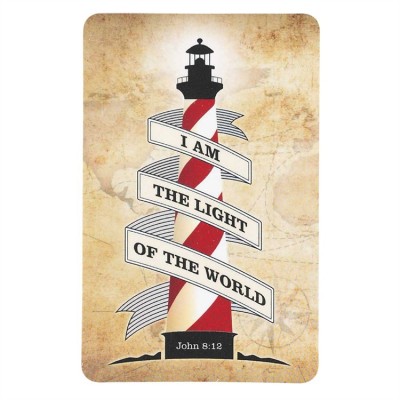 Bookmark Pocket Card Light Of The World (Pack of 12) - 603799581622 - BKM-9923 Bookmark Pocket Card Light Of The World (Pack of 12) - 603799581622 - BKM-9923