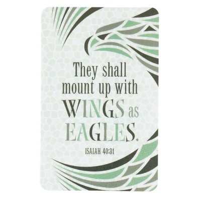 Bookmark Pocket Card Wings As Eagles (Pack of 12) - 603799581639 - BKM-9924 Bookmark Pocket Card Wings As Eagles (Pack of 12) - 603799581639 - BKM-9924