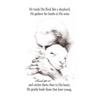 Bookmark Pocket Card Jesus And The Lamb (Pack of 12) - 603799592468 - BKM-9943 Bookmark Pocket Card Jesus And The Lamb (Pack of 12) - 603799592468 - BKM-9943
