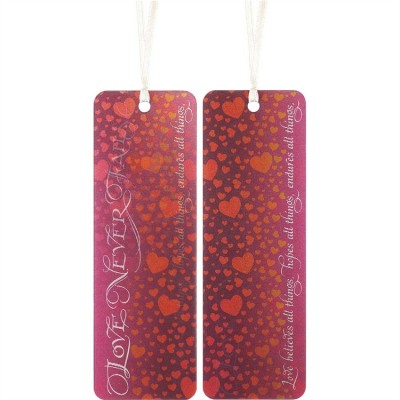 Bookmark Lenticular Love Never Fail (Pack of 6) - 603799510431 - BKM3D-4
