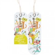 6pk -Bookmark Die cut Fold Worship The Lord Psalm 100:2 Pack of 6
