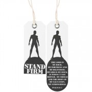 6pk -Bookmark Die cut Fold Stand Firm My Deliverer Psalm 18:2 Pack of 6