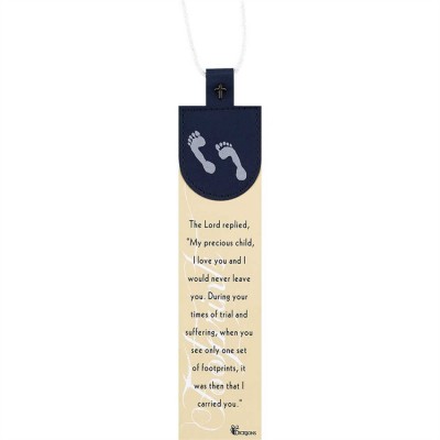 Bookmark Faux Leather Footprints (Pack of 6) - 603799537964 - BKMFL-3019