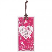 6pk -Bookmark Fabric Patch Love Never Fails Pack of 6