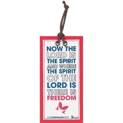 Bookmark Fabric Patch Now The Lord Is The Spirit Pack of 6 - 603799438544 - BKMFP-4003
