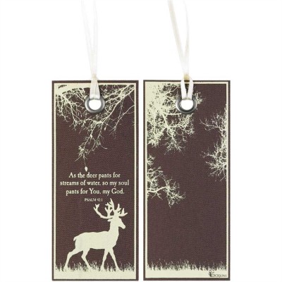 Bookmark Fabric Ribbon As The Deer Pants Pack of 6 - 603799438575 - BKMFR-5000
