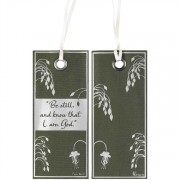 Bookmark Fabric Ribbon Be Still & Know That I Am God 6pk