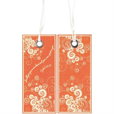 Bookmark Fabric Ribbon I Will Give You a New Heart 6pk - 603799438643 - BKMFR-5007