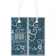 Bookmark Fabric Ribbon I Have Fought The Good Fight 6pk