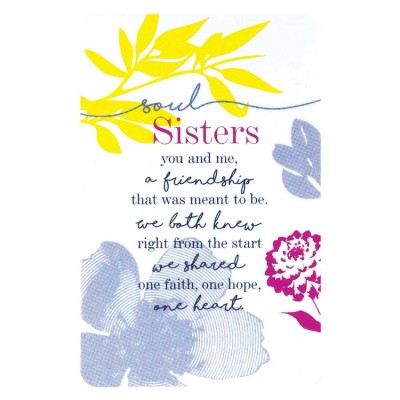 Bookmark Pocket Card Soul Sisters (Pack of 12) - 603799106948 - BKMPK-112
