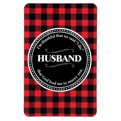 Bookmark Pocket Card Husband (Pack of 12) - 603799108256 - BKMPK-116