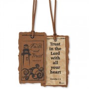 6pk -Bookmark Suede Lighthouse Faith Pack of 6