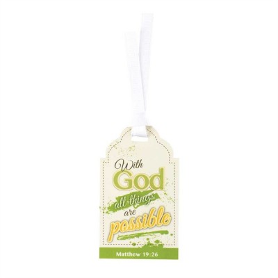 Bookmark Tag God All Things Are Possible Matthew 19:26, 12pk - 603799545808 - BKMTG-101